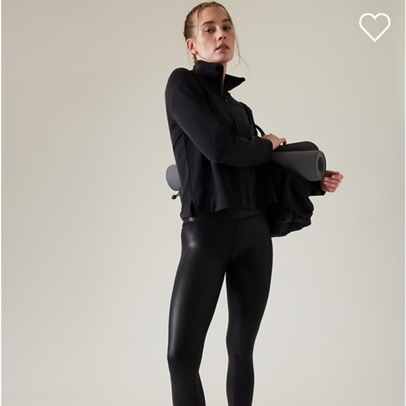 Athleta Seasoft Quarter Zip Sweatshirt // Black - Picture 4 of 11